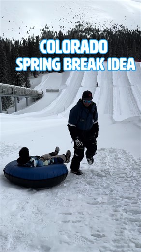 Spring Break fun just 1.5 hours from Denver Mountaintop Tubing Hill at @keystone_resort Lift Ticket or Pass required for tubing. Book your ticket online before you go. Don’t forget to check the Worlds Largest Snow Fort after. #visitcolorado #travel #springbreak #keystone #colorado