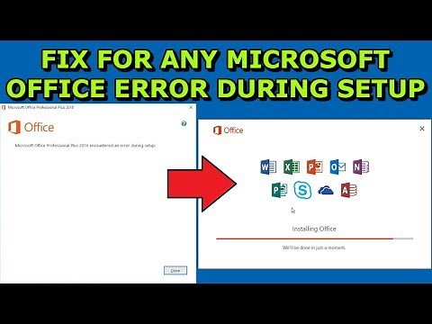 Microsoft Office 2016 2013 2010 2007 Error During Setup Installation (Fix)