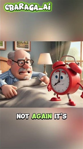 Grandpa vs The Dancing Alarm Clock 😂⏰🕺
