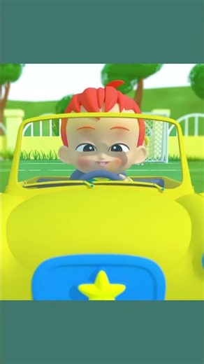 Wheels on the Car 🚗 | Fun Kids Song #shorts
