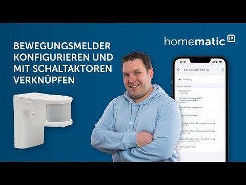 Homematic IP | Configure motion detectors and link them to switching actuators