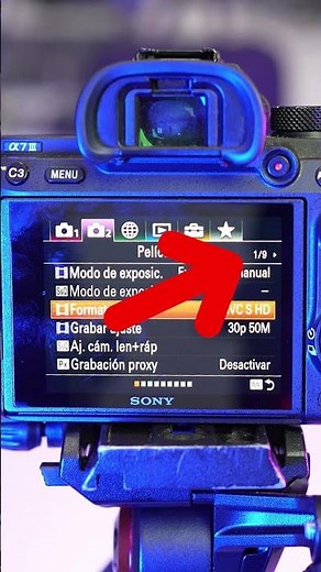 Tutorial Sony A7III | Configurar las dimensiones del video y los fotogramas por segundo #sonya7iii #
