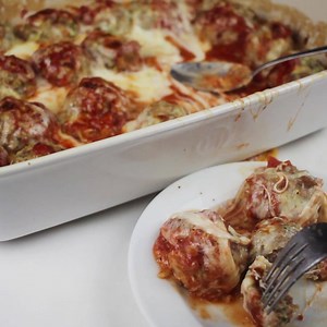 1.5M views · 255 reactions | Meatball Parm Casserole is a favorite with my readers and my kids. Check out my video to see how easy it is to make! Get the recipe: www.joyfilledeats.com/meatball-parm-casserole This is low carb, grain and gluten free, and a trim healthy mama s recipe. | Joy Filled Eats - Keto, Low Carb, & THM Recipes | Facebook