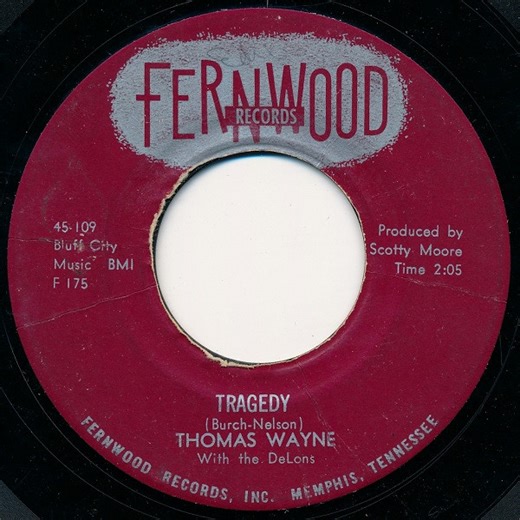 Thomas Wayne With The DeLons - Tragedy / Saturday Date