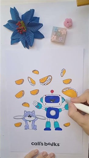 Free fun Raining Tacos page from our new Pancake Robot sound book by Parry Gripp 🌮🌧️