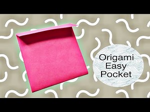 How to make an Easy Origami Pocket | Paper Pocket Making #paperpocket #origamipocket #origami
