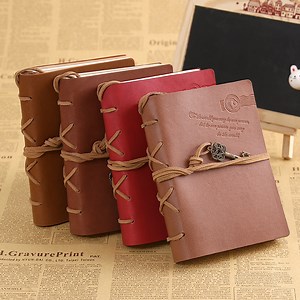 [Hot Item] Vintage Leather Notepad Creative Diary Tied Kraft Paper Book Notebook A6