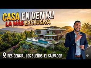 Vivir en la Zona más EXCLUSIVA de El Salvador | Casa Moderna en Los Sueños (Venta)