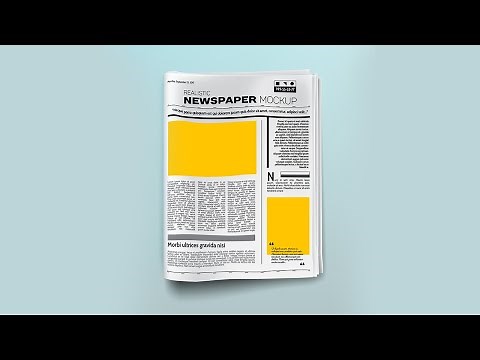 News Paper Ad Mockup | Free PSD Mockup