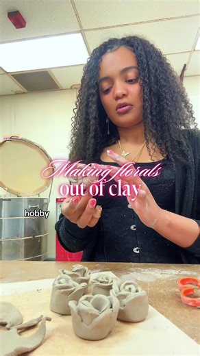 I’m designing these clay roses as the finishing element for my centerpiece idea. It’s ambitious, but I’m excited to experiment and see how everything comes together. #ceramics #clayart #handbuiltceramics #ceramicdesign #potteryprocess