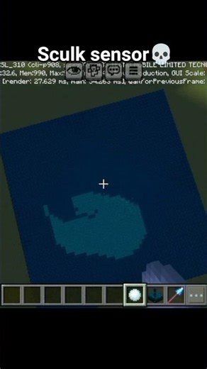 sculk sensor 💀#minecraft