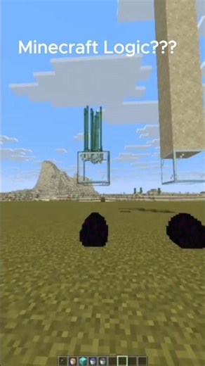 Minecraft Logic??? #minecraft #shorts #minecraftgameplay