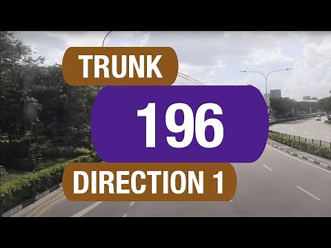 SBS Transit Trunk 196 (Direction 1) | Bus Service Route Visual