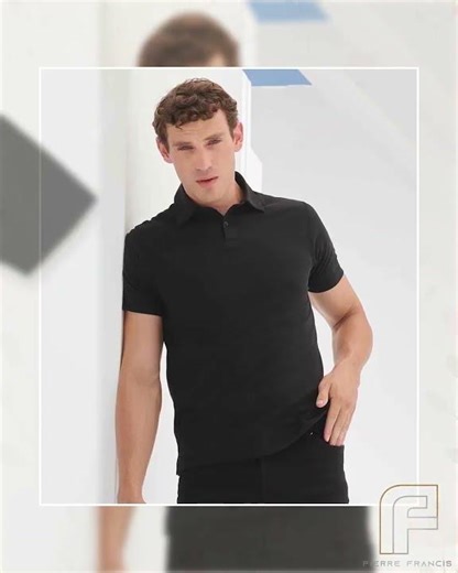 SF Clothing - Men Stretch Piqué Polo Shirt