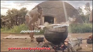 nude African girl loincloth no pants at video start - YTboob