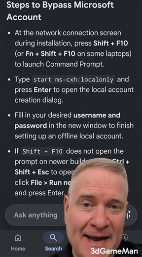 Local Account - Bypass Windows 11 Microsoft Account #microsoft #bypass #localaccount