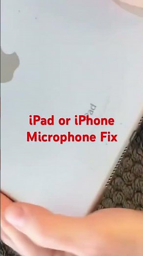 iPad or iPhone Microphone Problem Fix #iphone #apple #ipad #tipsandtricks
