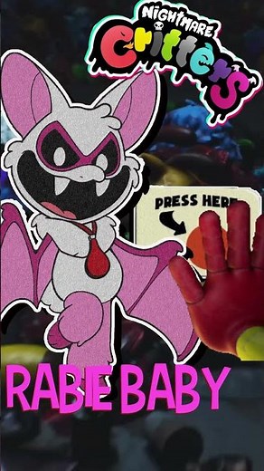 【想像アフレコ】ナイトメアクリッターズの新キャラ『ラビーベイビー』のパネルがあったら？ ポピープレイタイムチャプター4パロディ【Poppy Playtime: Chapter 4】 #shorts