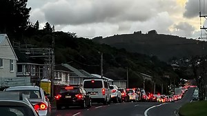 Stokes Valley slip works cause traffic chaos, residents spend up to an hour trying to leave suburb