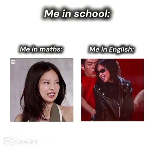 me in school 💅math vs english 🌷💅