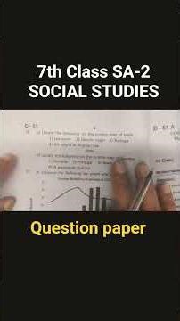 7th Class SOCIAL STUDIES| SA-2 QUESTION PAPER | AYSA HEE PAPER AAYEGAA
