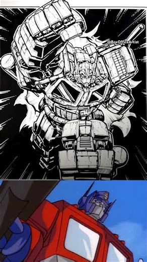 PRO ARTIST draws an OPTIMUS PRIME Commissioned Art Piece! #drawing