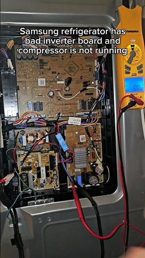 Samsung refrigerator inverter board is bad and compressor is not running at all #appliancerepair