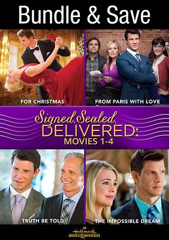 Signed, Sealed, Delivered Collection: Movies 1-4 (For Christmas, From Paris with Love, Truth Be Told, The Impossible Dream) (Bundle)