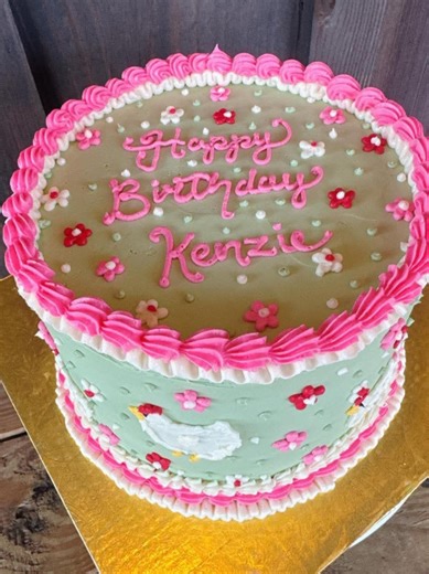 Rooster themed birthday cake #fyp #sweet #cake #birthday #chicken | Birthday Cakes