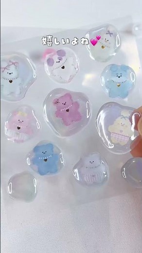 【セリアのシールで一瞬で作れる水滴風立体デコ】知らないと大損！お店レベルのうるちゅるシールを自作する工作裏ワザ
