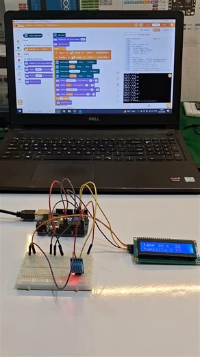 DHT11 tutorial with Arduino#arduino#shortvideo#youtubeshorts