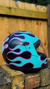 An old lid given a new lease of life for @dirty.vanilla to display! 🪖 Thanks for getting me to do this, the brief was to take their logo, add some flames and throw some 80s vibes in there. #signpainting #signwriting #handpaint #handletter #customlid | Tozer Signs