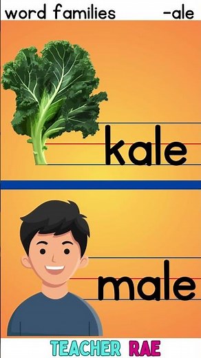 words families -ale || reading for beginners || kindergarten || grade 1