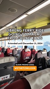 254K views · 1.6K reactions | Libreng ferry ride going to Macau from Hong Kong EXTENDED until December 31, 2024 ☺️ Save money on your next trip! Use code WETHETZNKLOOK to get exclusive discounts when you book on Klook  #hongkong #hongkong2024 #discoverhongkong #hongkongguide #macau #macao #macautravelguide #macaotrip #macaolife #macaulifestyle #macaulife #turbojet #macautiktok #macautravel | We The TZN | Facebook