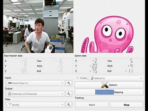 opentrack Kinect Face Tracker