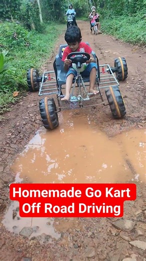 Homemade Go Kart Off-Roading! (Extreme Mud Test)🚗😯 #diygokart
