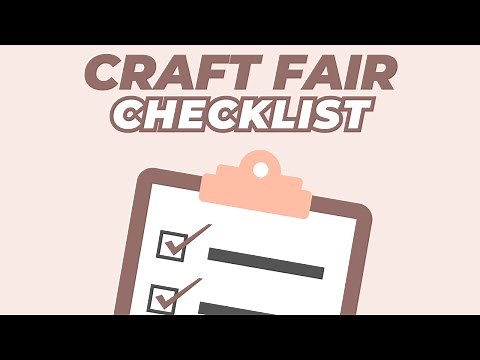 Craft Fair Prep - Using a Checklist