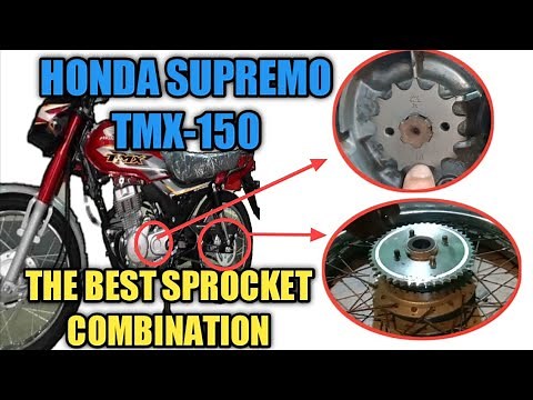 THE BEST EVER SPROCKET COMBINATION FOR TMX-150/ ROMEO OSCAR PH.