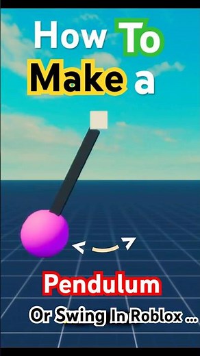 How to MAKE a PENDULUM (Swinging Part), in less than a minute... [ROBLOX] #robloxtutorial #roblox