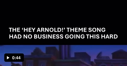 The Hey Arnold theme song had no business going this hard - Video