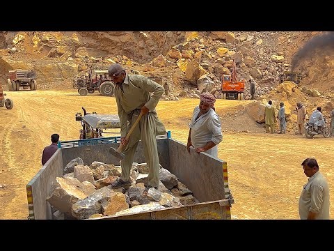 Watch Full Process: Incredible Work By Quarry Rock Jaw Crusher Machine:Big Rock Crusher #crusher