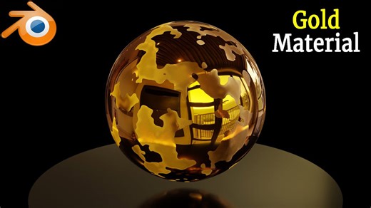 Blender tips - gold material in Blender #oe271