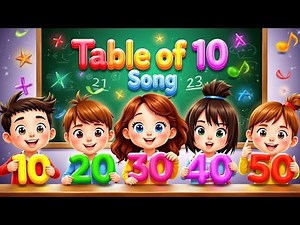 Learn the Table of 10 | Fun Multiplication Song for Kids | 3D Animation