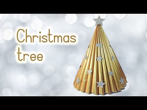 DIY Christmas crafts: CHRISTMAS TREE recycling a magazine - Innova Crafts