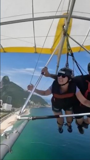 Hang gliding in Brazil was epic. #hanggliding #Brazil #extremesports #shorts #travel