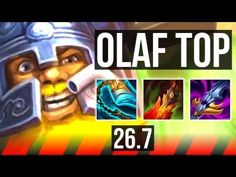 OLAF vs AATROX (TOP) | Good KDA: 22/3/8 | NA Challenger | 26.7