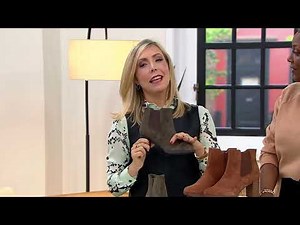 Clarks Collection Leather Ankle Boot - Bayla Rose on QVC