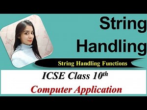 #5 String Handling In Java ||String Function|| ICSE 10th Computer Application