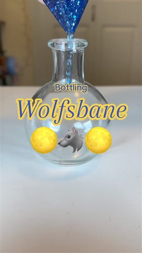 Making my Wolfsbane decorative potion bottle! #potion #potions #potionbottle #bookshelfdecor #wizard #wizards #fantasy #art #magic #fantasyart #werewolf #dragon #mermaid | Forbidden Forest Apothecary