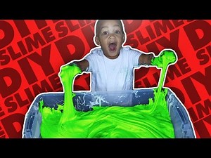 DIY MEGA FLUFFY SLIME | GIANT SLIME MONSTER | HOW TO MAKE FLUFFY SLIME!!!